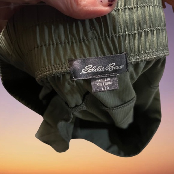 Eddie Bauer Olive Green Drawstring Joggers - Picture 2 of 4